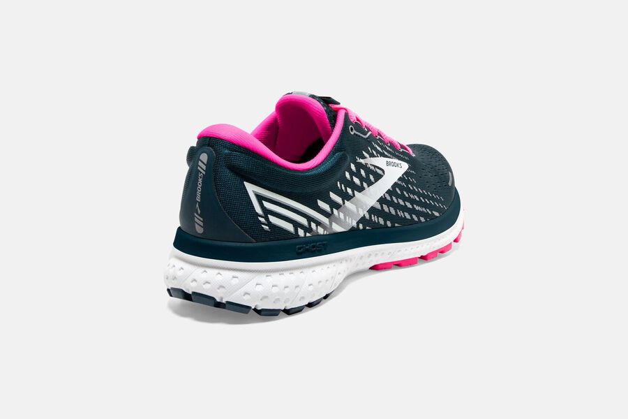 Ghost 13 Road Brooks Running Shoes NZ Womens - Navy/Pink - TQRKFN-863